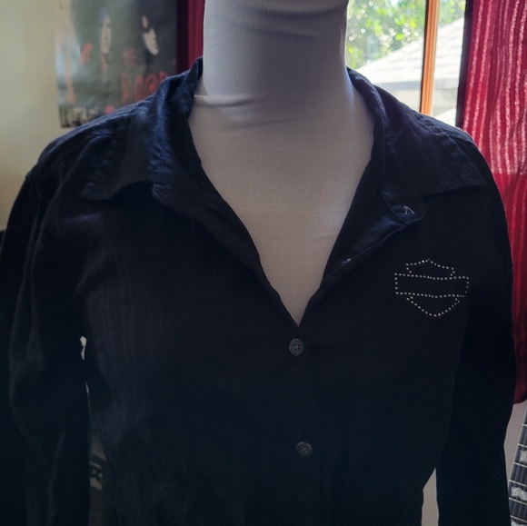 Vintage 2000s Harley Davidson Shirt size S - Picture 7 of 8